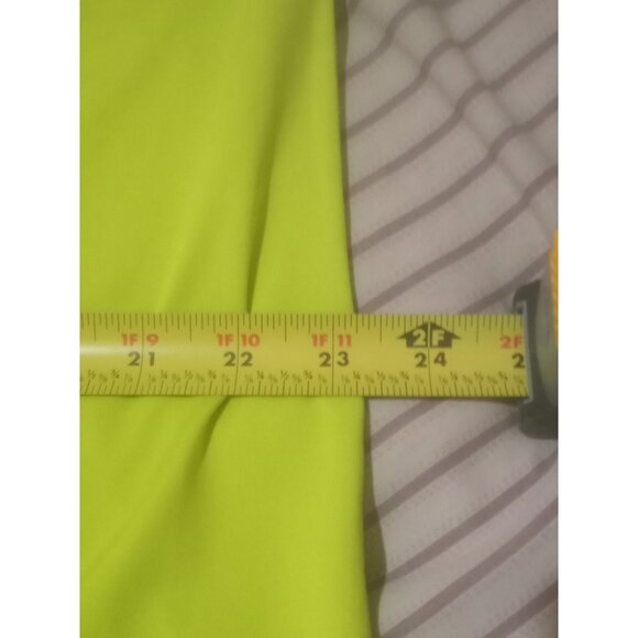 NIKE GOLF Tour Performance Dri Fit Neon Green Polo Shirt Mens Large L - Picture 10 of 11